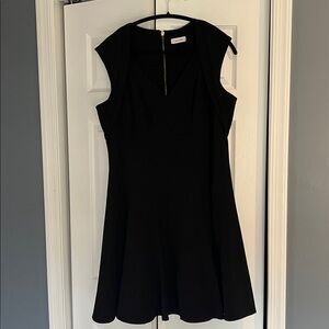 Calvin Klein Black Dress with Zipper Detail